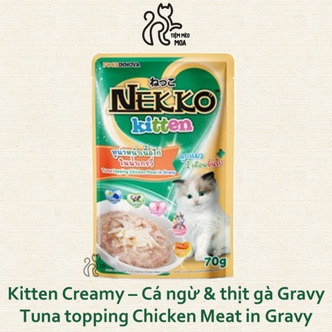 [VỊ MỚI] Pate thức ăn cho mèo - Pate Nekko Kitten 70gram - Tiệm Mèo Moa