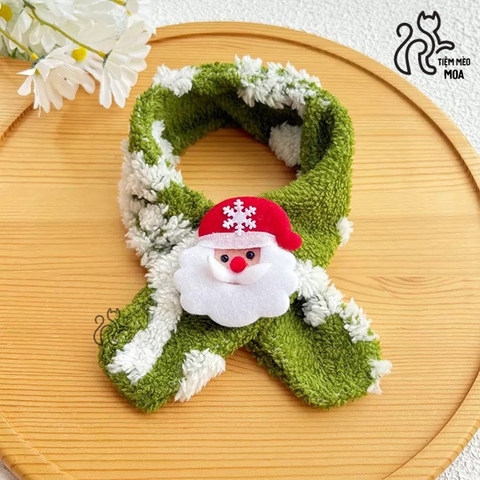 [NOEL 3] Khăn/ yếm nhung cho thú cưng - Phụ kiện theo mùa cho thú cưng - Tiệm Mèo Moa