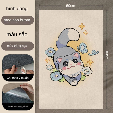 Miếng dán tường, sofa cho mèo mài móng có thể điều chỉnh kích thước - Bảng cào móng cho mèo - Tiệm Mèo Moa