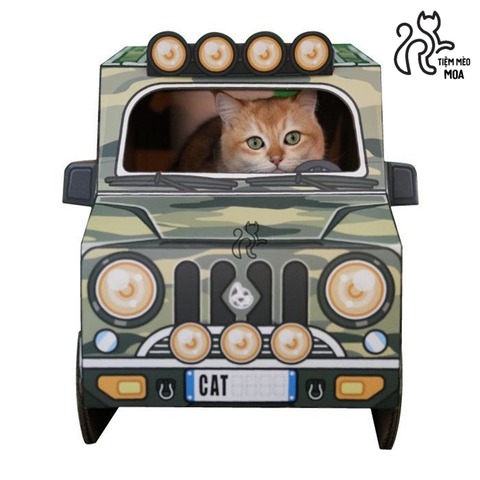 Cào móng mô hình xe Jeep địa hình cho mèo - Đồ chơi mài móng bằng giấy cho mèo - Tiệm Mèo Moa