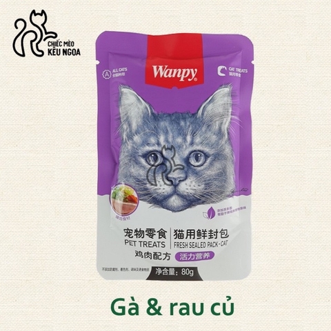 Pate Wanpy đủ vị 80 gram - Pate cho mèo - Tiệm Mèo Moa