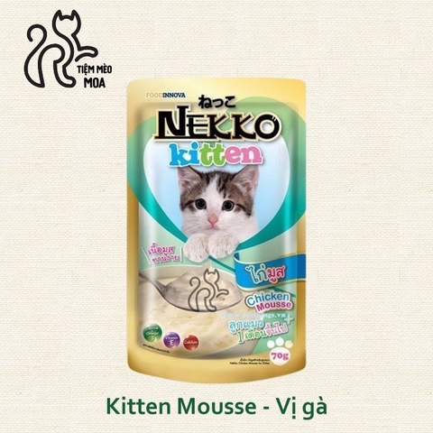 [VỊ MỚI] Pate thức ăn cho mèo - Pate Nekko Kitten 70gram - Tiệm Mèo Moa