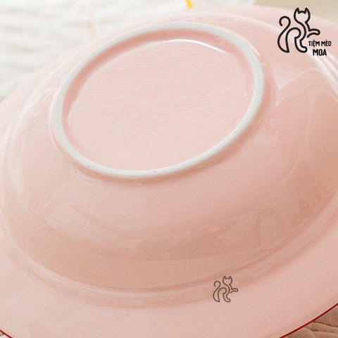 Dĩa sứ sâu lòng đựng thức ăn cho thú cưng - Dĩa ăn cho thú cưng - Tiệm Mèo Moa