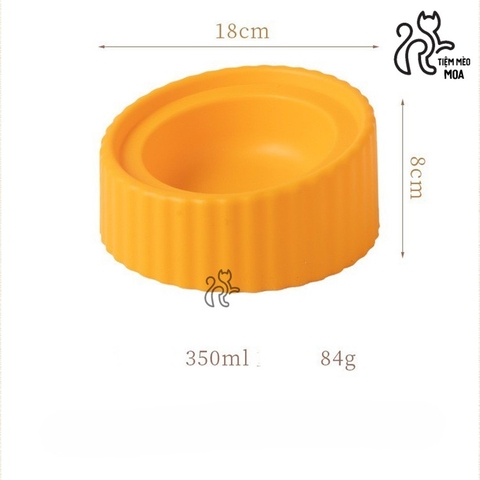 Chén ăn bằng sứ có giá đỡ nhựa cho thú cưng - Tiệm Mèo Moa