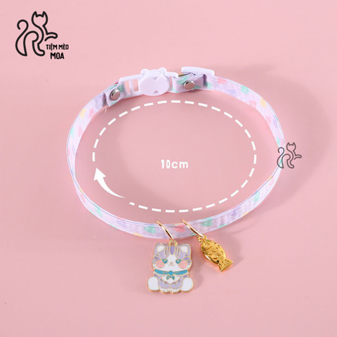 Vòng cổ 2 tag dễ thương cho mèo - Tiệm Mèo Moa