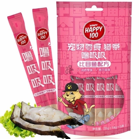 Súp thưởng WANPY HAPPY 100 cho mèo 5 thanh  - Tiệm Mèo Moa