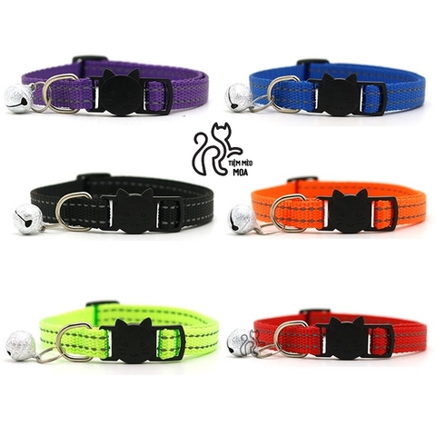 Vòng cổ phản quang cho mèo - Tiệm Mèo Moa