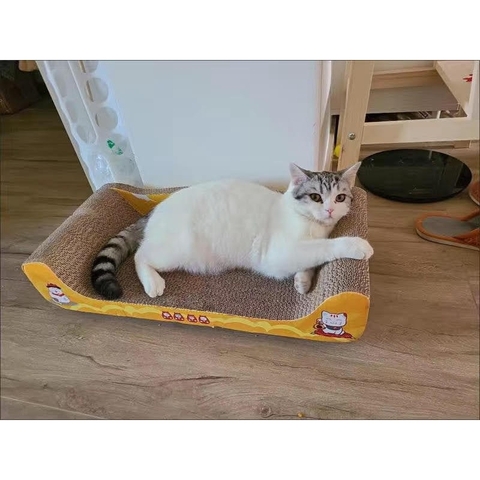 🌿[CÓ SẴN] Cào móng Sofa giường nằm cao cấp - Cào móng cho mèo giảm căng thẳng - Tiệm Mèo Moa