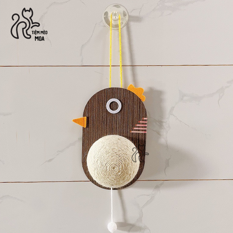 Cào móng treo tường/ dán kính dễ thương - Cào móng thừng/sisal decor - Tiệm Mèo Moa