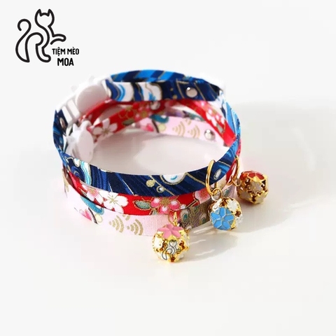 Vòng cổ phong cách Nhật Bản dễ thương cho mèo - Tiệm Mèo Moa