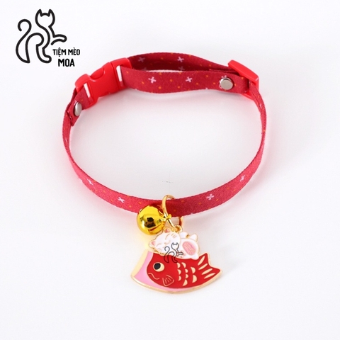 Vòng cổ phong cách Nhật Bản dễ thương cho mèo - Tiệm Mèo Moa