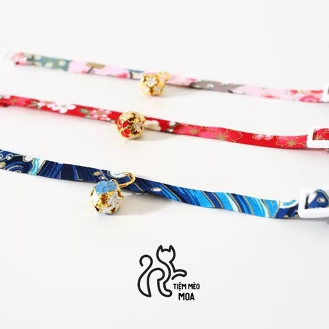 Vòng cổ phong cách Nhật Bản dễ thương cho mèo - Tiệm Mèo Moa