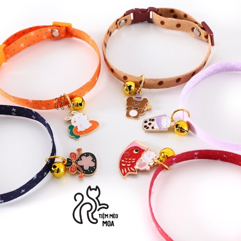 Vòng cổ phong cách Nhật Bản dễ thương cho mèo - Tiệm Mèo Moa