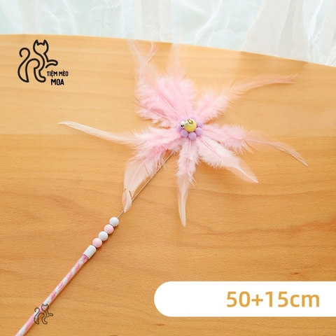 Câu mèo bông tuyết - Đồ chơi cho mèo - Tiệm Mèo Moa