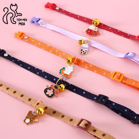 Vòng cổ phong cách Nhật Bản dễ thương cho mèo - Tiệm Mèo Moa