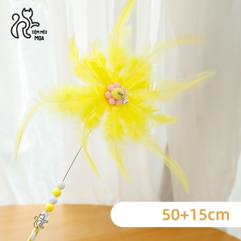 Câu mèo bông tuyết - Đồ chơi cho mèo - Tiệm Mèo Moa