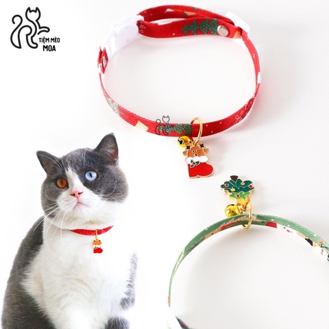 [NOEL] Vòng cổ cho mèo Noel - Tiệm Mèo Moa