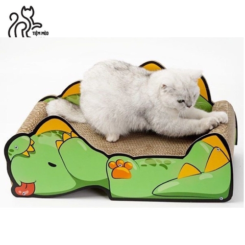 [TỰ LẮP] Cào móng giường nằm bé Khủng Long - Tiệm Mèo Moa