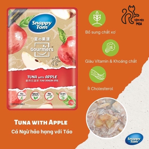 Pate Snappy tom trái cây cho mèo sành ăn gói 70gram - Tiệm Mèo Moa