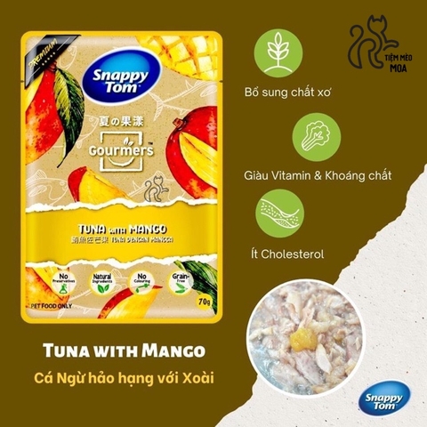 Pate Snappy tom trái cây cho mèo sành ăn gói 70gram - Tiệm Mèo Moa