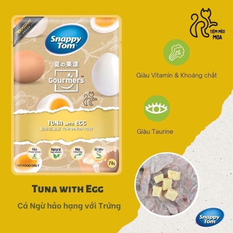 Pate Snappy tom trái cây cho mèo sành ăn gói 70gram - Tiệm Mèo Moa