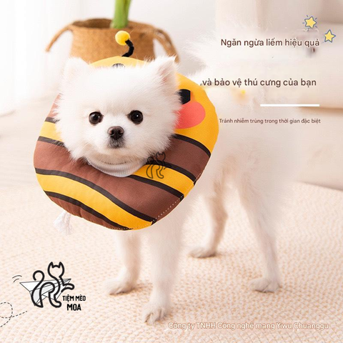 Gối chống liếm bông hoa/ gối chụp cổ hỗ trợ cho thú cưng - Tiệm Mèo Moa