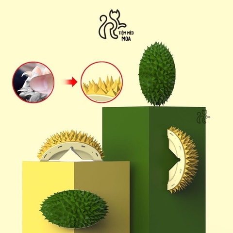 Sầu riêng chải lông/ cạ massage cho mèo - Đồ chơi cho mèo - Tiệm Mèo Moa