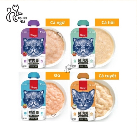 Súp thưởng Wanpy nắp vặn 90gram cho mèo - Tiệm Mèo Moa