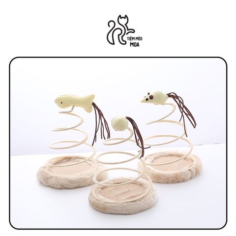 Dĩa lò xo cho mèo - Đồ chơi cho mèo - Tiệm Mèo Moa