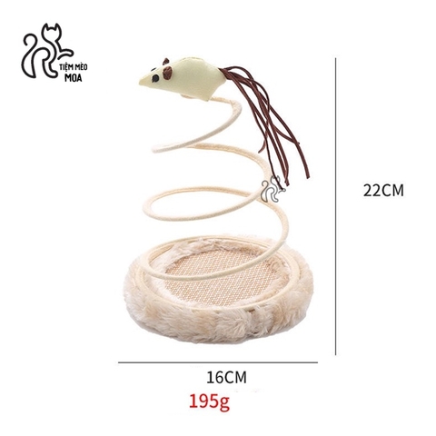 Dĩa lò xo cho mèo - Đồ chơi cho mèo - Tiệm Mèo Moa