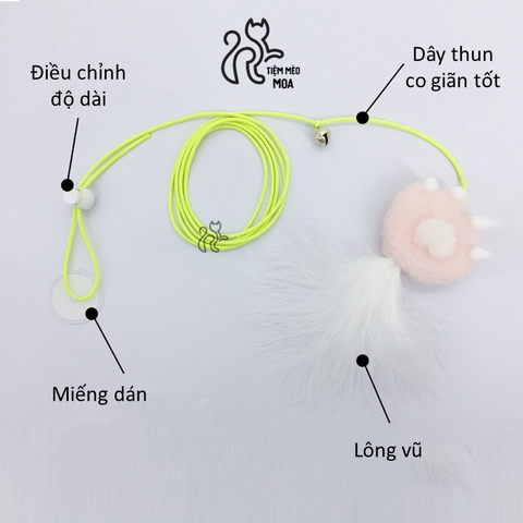Câu mèo dán tường - Đồ chơi cho mèo - Tiệm Mèo Moa