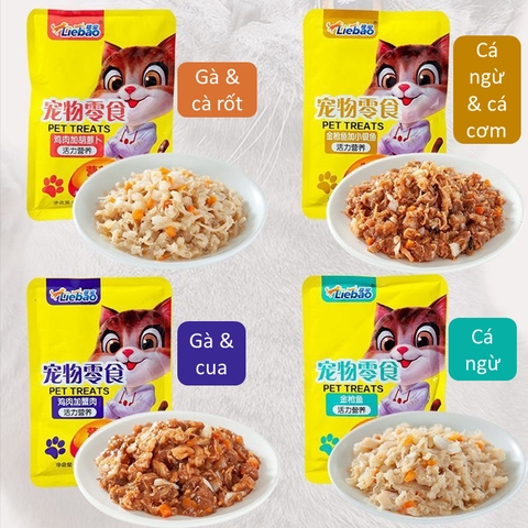 Pate Liaobao thịt thật cho mèo 70 gram - Pate sóc vàng cho mèo - Tiệm Mèo Moa