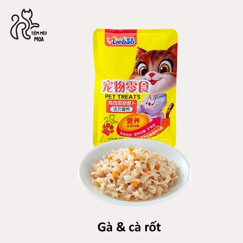 Pate Liaobao thịt thật cho mèo 70 gram - Pate sóc vàng cho mèo - Tiệm Mèo Moa