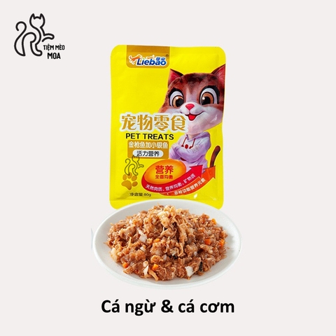 Pate Liaobao thịt thật cho mèo 70 gram - Pate sóc vàng cho mèo - Tiệm Mèo Moa