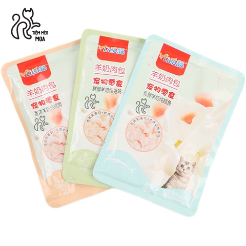 Pate sữa dê Liebao 70gram - Pate sốt cho mèo - Tiệm Mèo Moa