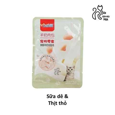 Pate sữa dê Liebao 70gram - Pate sốt cho mèo - Tiệm Mèo Moa