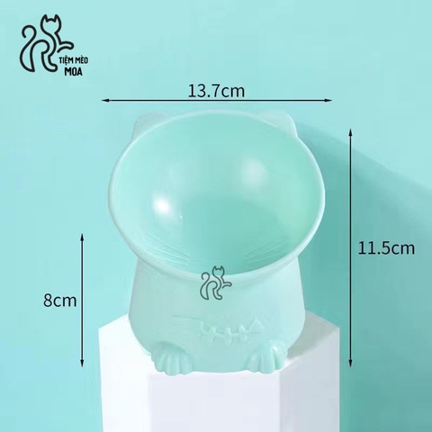 Chén nhựa chống gù cho thú cưng - Tiệm Mèo Moa