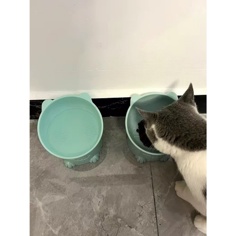 Chén nhựa chống gù cho thú cưng - Tiệm Mèo Moa