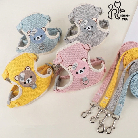Dây dắt thú cưng kèm đệm lưng chắc chắn, êm ái - Tiệm Mèo Moa