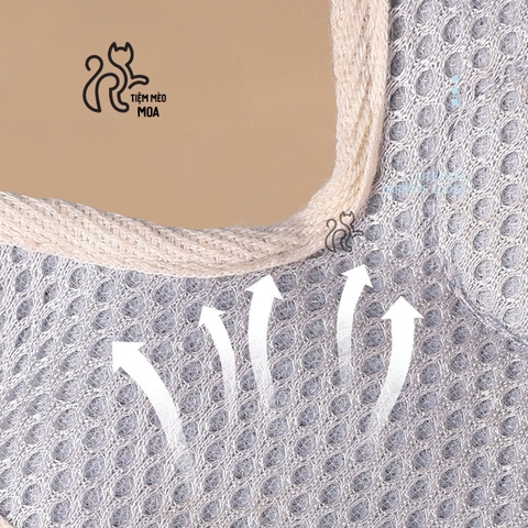 Dây dắt thú cưng kèm đệm lưng chắc chắn, êm ái - Tiệm Mèo Moa