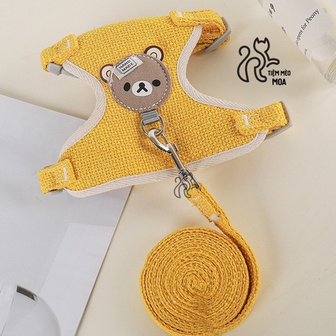 Dây dắt thú cưng kèm đệm lưng chắc chắn, êm ái - Tiệm Mèo Moa