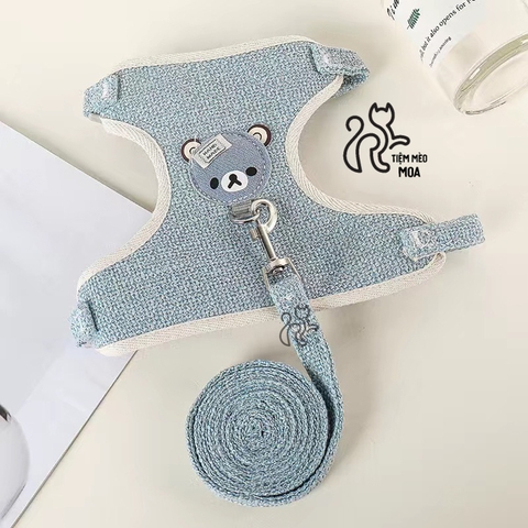 Dây dắt thú cưng kèm đệm lưng chắc chắn, êm ái - Tiệm Mèo Moa