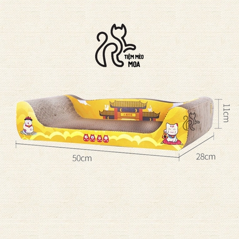 🌿[CÓ SẴN] Cào móng Sofa giường nằm cao cấp - Cào móng cho mèo giảm căng thẳng - Tiệm Mèo Moa
