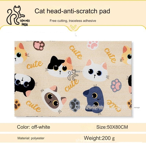 Miếng dán tường, sofa cho mèo mài móng có thể điều chỉnh kích thước - Bảng cào móng cho mèo - Tiệm Mèo Moa