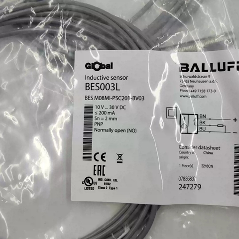 Cảm biến tiệm cận điện từ Balluff BES M08MI-PSC20B-BV03
