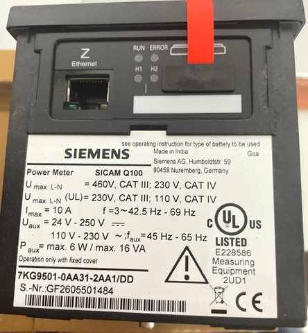 Đồng hồ đa năng Siemens Sicam Q100