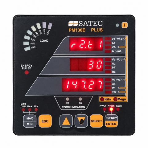 SATEC PM130E PLUS – Đồng hồ đo điện đa năng 3 pha