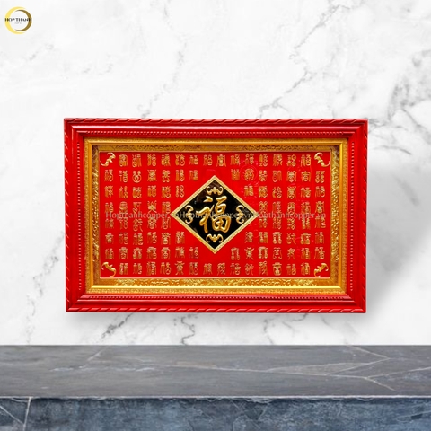 TRANH ĐỒNG BÁCH PHÚC CHẤT LIỆU ĐỒNG VÀNG (KÍCH THƯỚC 72X112CM)