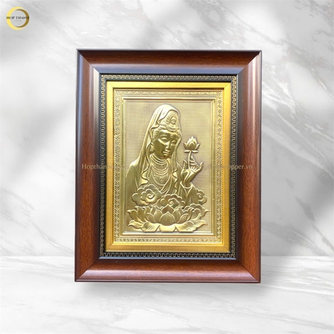TRANH ĐỒNG QUAN ÂM BỒ TÁT (KÍCH THƯỚC 28X35CM)