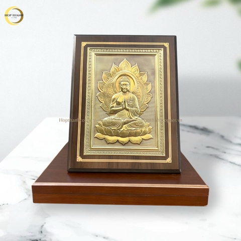 TRANH PHẬT THÍCH CA BẰNG ĐỒNG (KÍCH THƯỚC 28X35CM)